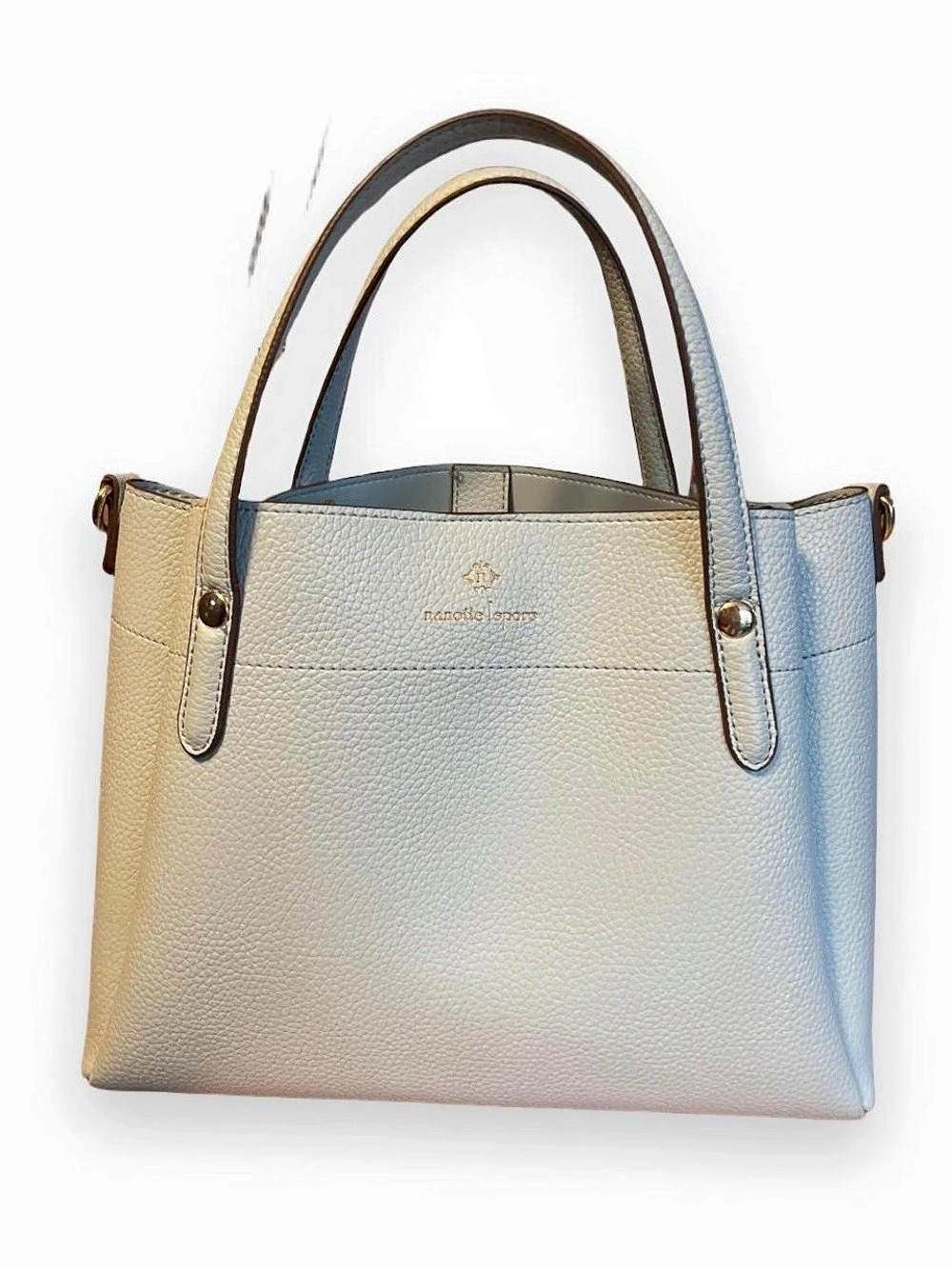 Nanette Lepore Pebbled Shoulder Bag in baby blue